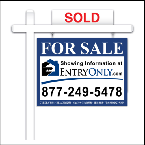 Flat Fee MLS New England For Sale Sign